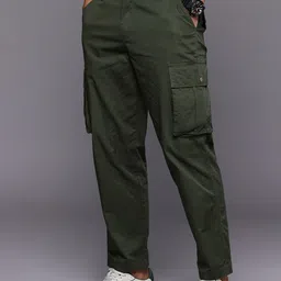 ARISE Men Pure Cotton Cargo Trousers-picture-19