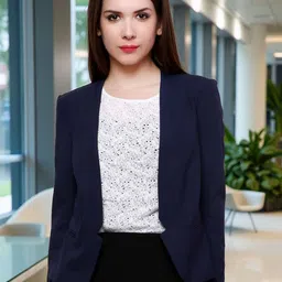 Pannkh Tailored-Fit Open Front Blazer-image-45