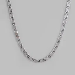 VOJ Men Silver-Plated Handcrafted Chain image 3