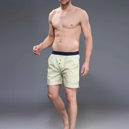 MAXZONE Men Mid Rise Cotton Boxers EC-VRT-S-F9-BXR-C YEL-M image 2