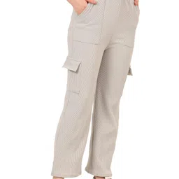 AMNOUR Cotton Relaxed Fit Cargos image 4