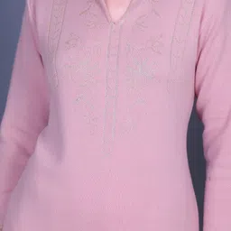 MONTREX Women Ethnic Motifs Embroidered Regular Thread Work Kurta with Trousers image 2