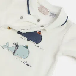 Chicco Boys Applique Front Opening Sleepsuit image 3