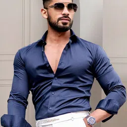 Moda Rapido Men Standard Solid Spread Collar Casual Shirt-image-35