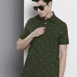 MERRIMENT Men Printed Polo Collar T-shirt-picture-37