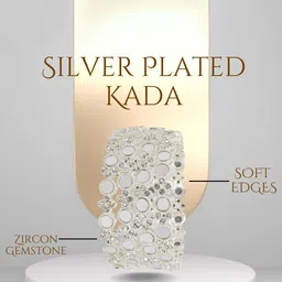 zulka Set of 4 Alloy Metal Stylish Bangles BraceletStudded Zircon Stone image 5