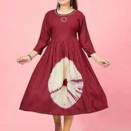 BAESD Girls Printed Anarkali Kurta image 5