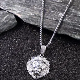 French Accent Men Silver-Plated Animal Shaped Pendants with Chains-picture-40