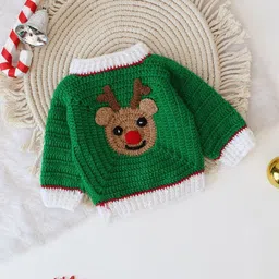 Woonie Kids Quirky Embroidered Round Neck Cardigan Sweaters-picture-37