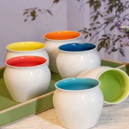 Contemporary Glass Coffee Mug (Set of 6) by Goodhomes-picture-21