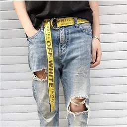 dezire crafts Men & Women Casual Yellow Canvas Belt image 4