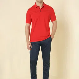 Allen Solly Men Solid Slim Fit Trousers image 4