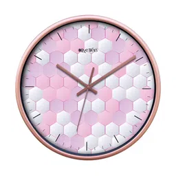 OLIVE TREE Copper-Toned & White Printed Contemporary Wall Clock image 5