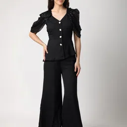 BLANC9 V-Neck Top & Trousers image 1