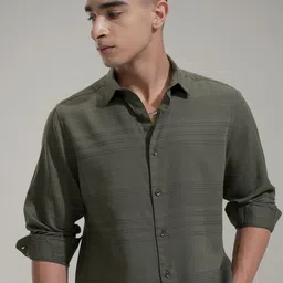 HIGHLANDER Men Comfort Slim Fit Opaque Casual Shirt-image-81