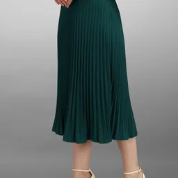 LookShine Pleated A-Line Midi Skirt image 3