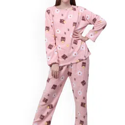 NEYSA Women Printed Pure Wool Night Suit-picture-11
