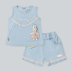 Babys Day Girls Embellished Top with Shorts image 4