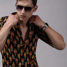 SHOWOFFFF Men Comfort Slim Fit Printed Casual Shirt image 4