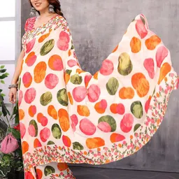 LeeliPeeri Designer Polka Dot Printed Saree image 2