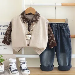 StyleCast x Revolte Boys Printed T-shirt and Shirt with Trousers-picture-6