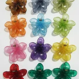 HANDBAG COLLECTION Women Set of 2 Flower Claw Clip-picture-39