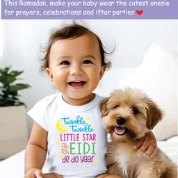 Lillypupp Infants Printed Pure Cotton Bodysuit image 5