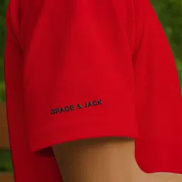 GRACE & JACK Graphic Puff Printed Round Neck Tshirt image 2