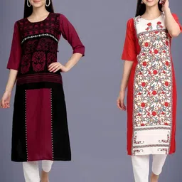 Ethnic basket Women Multi Kurtas-picture-24