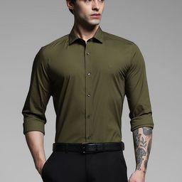 Jack & Jones Men Solid Slim Fit Cotton Shirt-picture-48
