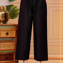 KALINI Women Printed Regular Pure Cotton Kurta Palazzos & Dupatta image 4