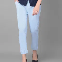 Comfort Lady Women Solid Mid-Rise Casual Regular Trouser-image-76