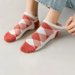 LARIX Men Pack Of 5 Patterned Cotton Ankle-Length Socks image 2