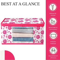 AMAK INC Pink Fabric Multi-Utility Wardrobe Organisers image 3