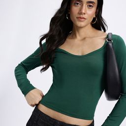 glitchez Sleek Edge Fitted Crop Top-picture-18