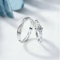 Teeragaj Set Of 2 Stone-Studded Adjustable Finger Ring-picture-35