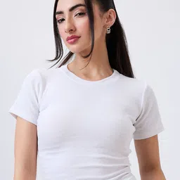 SZN Women Solid Crop Top-image-63