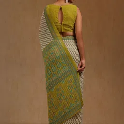 Soch Ethnic Motifs Pure Georgette Handloom Saree image 5