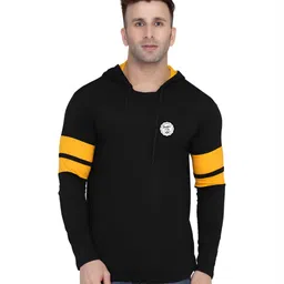 BEYOU FASHION Men Hooded Slim Fit T-shirt-image-83
