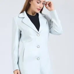 YOUNG CLUB CLASSIC Self Design Notched Lapel Overcoat image 5