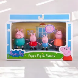mahi zone Peppa Pig Family Set of 4, Peppa Pig, George, Daddy Pig, Mommy Pig Toys _M946-picture-23