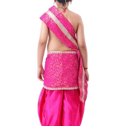 Design My Dress Bharat Embroidered Satin Dhoti Pants image 4