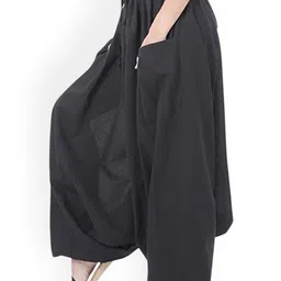 WHITEWHALE Women Loose Fit Pure Cotton Harem Pants image 2