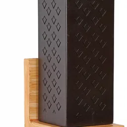 1ST TIME Black Colourblocked Wood Contemporary Rectangle Shaped Wall Lamp-picture-12