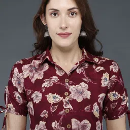 SupBir Women Printed Maternity Anarkali Kurta image 5