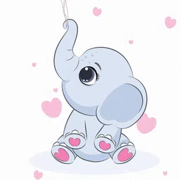 Hoolloomooloo Red & White Cartoon Characters 210 GSM Core image 3