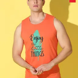 WOOSTRO Pack Of 2 Printed Combed Cotton GymInnerwear VWS26(ENJOY ORANGE)(PLAIN RED)-picture-25