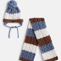Chicco Boys Boys Self Design Cap with scarf-picture-13