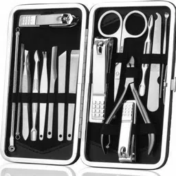 glow it Manicure Pedicure Set Nail Clippers, Esup 16 in 1 Stainless Steel Professional Pedicure Kit Nail Scissors Grooming Kit with Leather Travel Case-picture-18