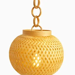 bamboo craft Ball hanging celling light shade Night Lamp-picture-41